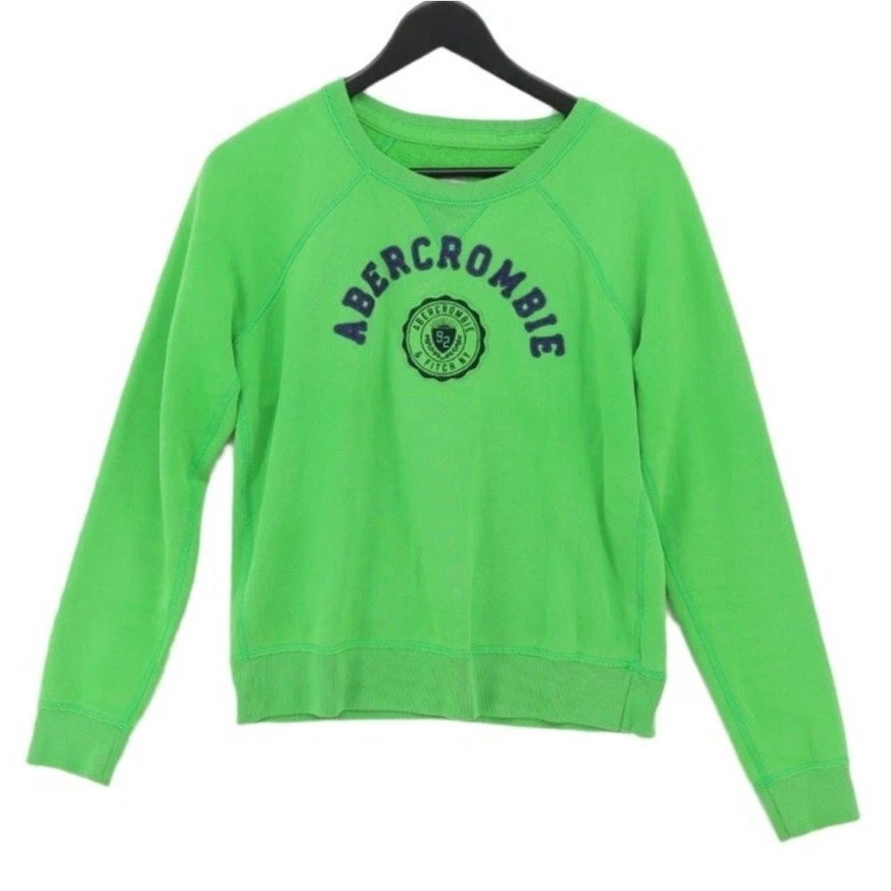 Abercrombie & Fitch Green Crew Neck Sweater